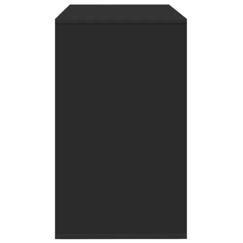  Oldalszekrény Fekete 120x41x75 cm Műanyag