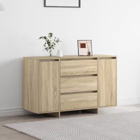  Oldalszekrény Sonoma tölgy 120x41x75 cm Műszaki fa