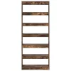  Könyvespolc polcokkal Füstölt tölgy 80 x 30 x 198 cm Faanyag