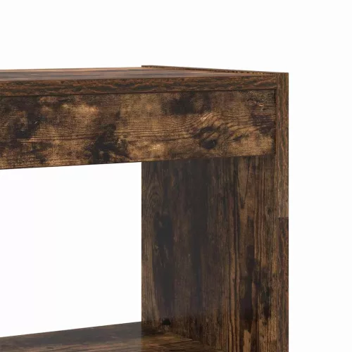  Könyvespolc polcokkal Füstölt tölgy 80 x 30 x 198 cm Faanyag