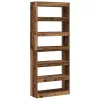  Könyvespolc polcokkal Öreg fa 80 x 30 x 198 cm Faanyag