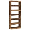  Könyvespolc polcokkal Öreg fa 80 x 30 x 198 cm Faanyag