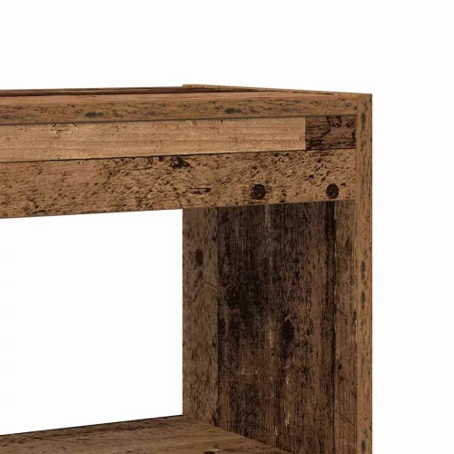  Könyvespolc polcokkal Öreg fa 80 x 30 x 198 cm Faanyag