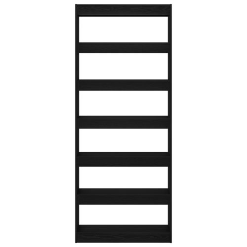  Fekete Tölgy Könyvespolc / Szobai Elválasztó 80x30x198 cm