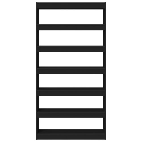  Könyvespolc Fekete Összeállított fa 100 x 30 x 198 cm Könyvespolc