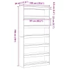  Könyvespolc Hulladékfa 100 x 30 x 198 cm Faanyag