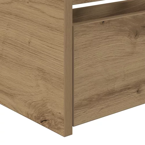  Napágy Fiókokkal Ipari Tölgy Ipari Fa 90 x 200 cm Masszív