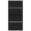  Cipőszekrény Fekete tölgy Műszaki fa 80 x 21 x 163.5 cm Tartós