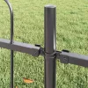  Kerti Kerítés 2 pcs Szürke 3,4 x 1,2 m Porfestett acél