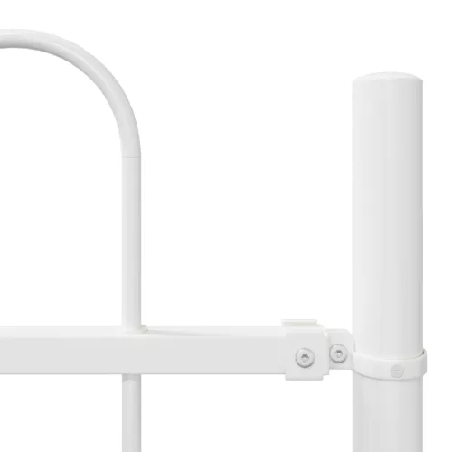  Kerti Kerítés Hoop Felső - Fehér, 5,1x0,6 m, Acél