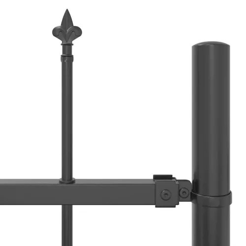  Kerti Kerítés 7 pcs Szürke 11,9 x 1,5 m Porfestett acél
