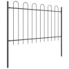  Kerti Kerítés 8 pcs Szürke 13,6 x 1,2 m Porfestett acél
