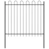  Kerti Kerítés 8 pcs Szürke 13,6 x 1,5 m Porfestett acél