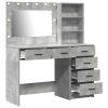  Öltözködőasztal fiókkal Szürke 78.5 x 41 x 135 cm Faanyag