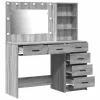  Öltözködőasztal Világosszürke 78.5 x 41 x 135 cm Faanyag