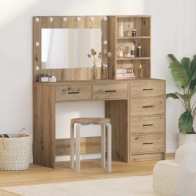    Öltözködőasztal fiókkal Barna 78.5 x 41 x 135 cm Faanyag