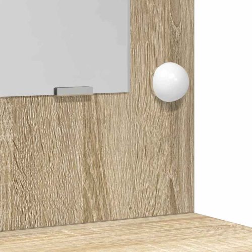  Öltözködőasztal fiókkal 2 pcs Barna 50 x 41 x 135 cm Faanyag