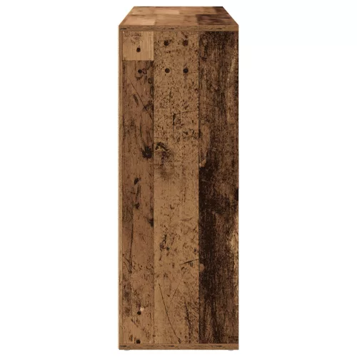  Széf polcokkal tárolóval ajtóval Régi fa 60 x 31 x 84 cm Faanyag