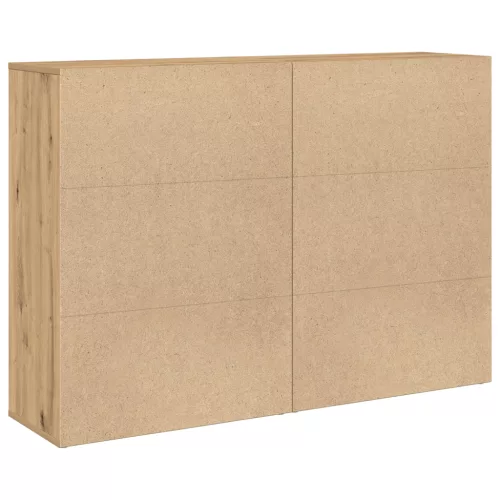  Szekrények 2 db Kézműves tölgy 60x31x84 cm Szerelt fa