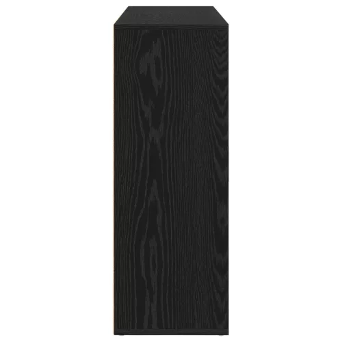  2 db fekete tölgy oldalszekrény 60x31x84 cm, mérnöki fa