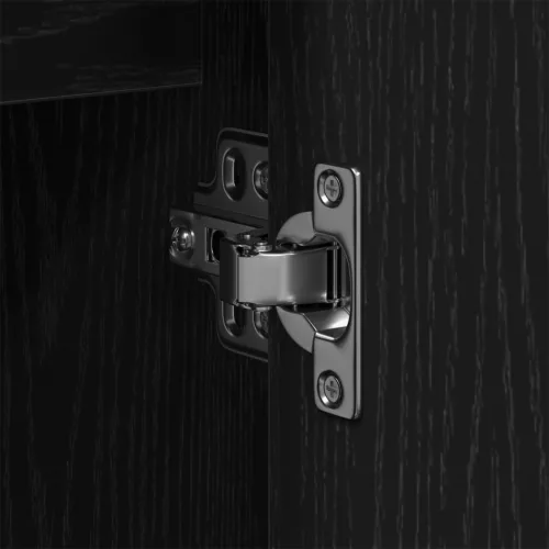  2 darabos fürdőszoba bútor szett fekete tölgy színezett fa