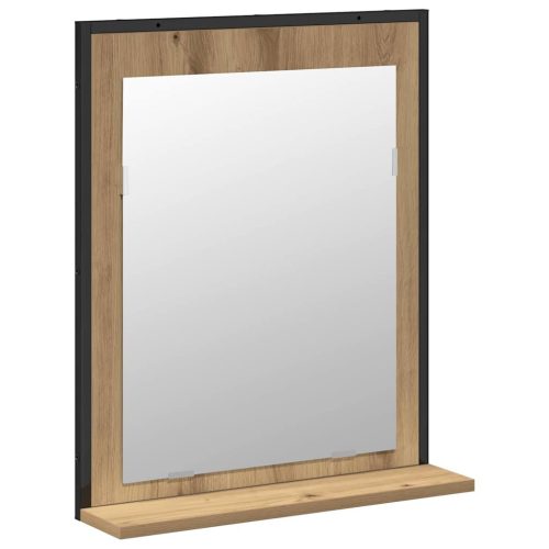  Fürdőszoba bútor szett Falra szerelhető 2 pcs Barna Faanyag