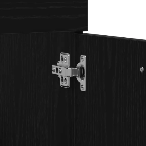  Fürdőszobai Bútor Szett 3 pcs Fekete tölgy 90x38.5x46cm Faanyag