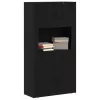  Fekete tölgy Highboard 80x33x150 cm Szerelt fa