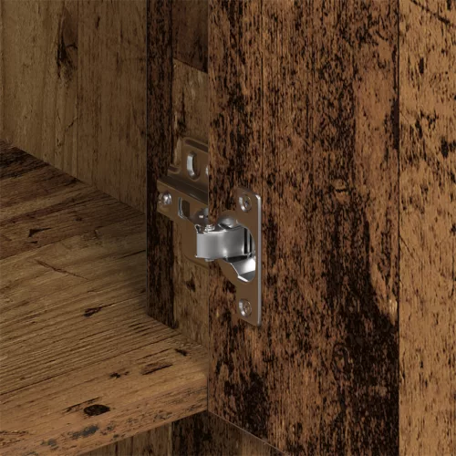  Magas szekrény Régi fa 80x33x150 cm Mérnökelt fa