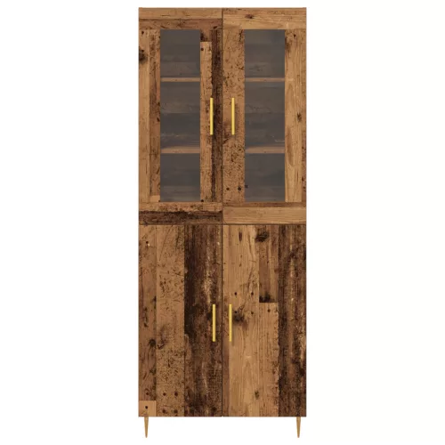 Szekrény régi fából 69.5x34x180 cm, műszaki fa