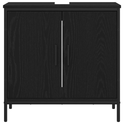  3 részes fürdőszoba bútor szett fekete tölgy szigetelt fa