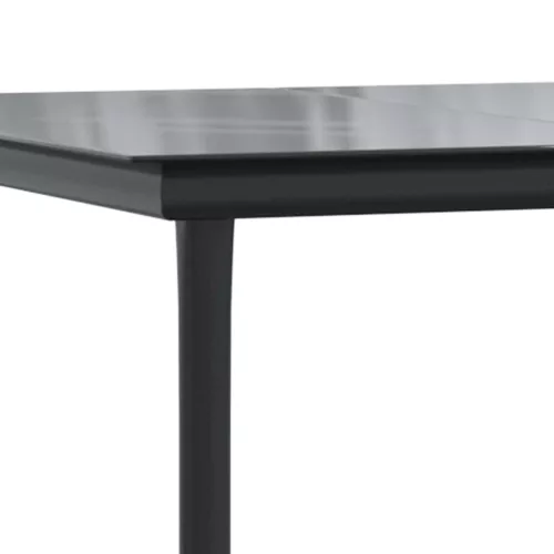  5 részes szürke polyrattan üveg kerti étkezőgarnitúra párnával