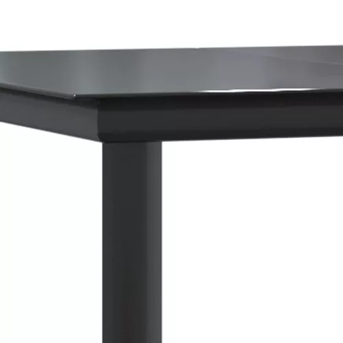  9 észes barna polyrattan üveg kerti étkezőgarnitúra párnával