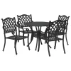  Kert étkező szett 5 pcs Fekete Alumínium