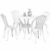  Kert étkező szett 5 pcs Fehér Alumínium