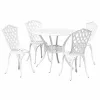  Kert étkező szett 5 pcs Fehér Alumínium