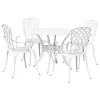  Kert étkező szett 5 pcs Fehér Alumínium