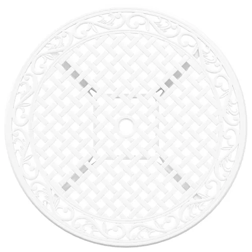  Kert étkező szett 5 pcs Fehér Alumínium