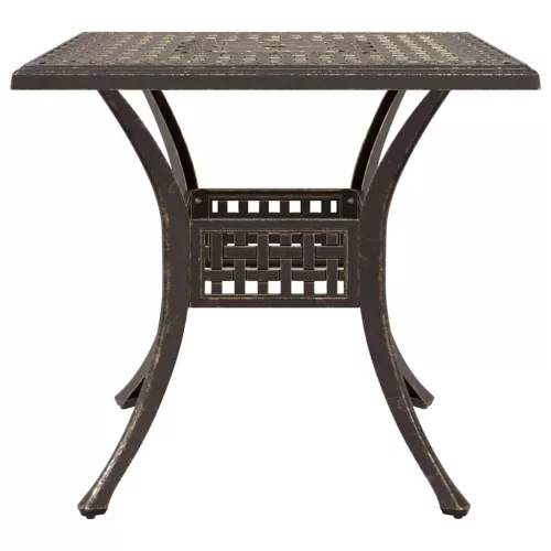  Kerti asztalszett 3 pcs Bronz Öntött alumínium