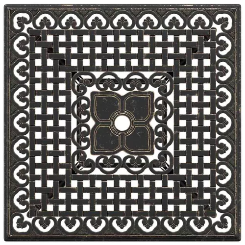  Kerti asztalszett 3 pcs Bronz Öntött alumínium