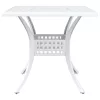  Kerti asztalszett 3 pcs Fehér Öntött alumínium