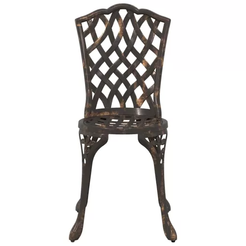  Kerti asztalszett 3 pcs Bronz Öntött alumínium