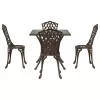  Kerti asztalszett 5 pcs Bronz Öntött alumínium