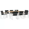  9 Részes Kert Étkezőszett Tömör Akácfából