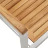  7 Részes Kerti Étkező Szett Tömör Tíkfa