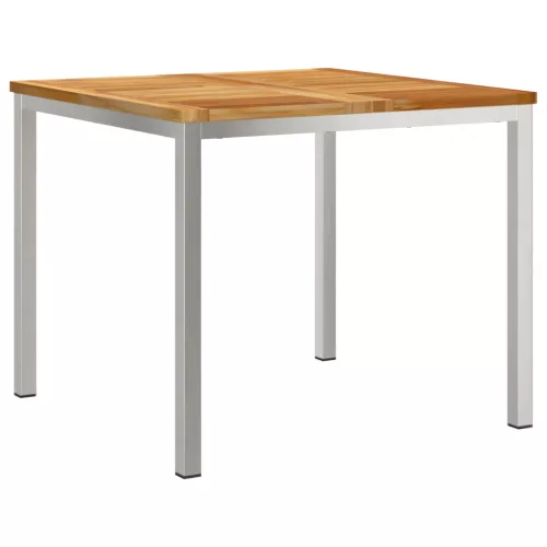  3 Részes Kerti Étkezőszett Tömör Fa Teak