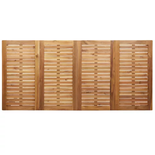  7 Részes Kert Étkező Szett Tömör Fa Tíkkal