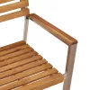  Összecsukható kerti székek 8 db 54.5x56x89 cm Tömör akácfából