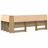  Tároló fejtámla polcokkal tárolóval Artisan tölgy 90 cm Faanyag
