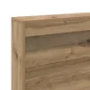  Tároló fejtámla polcokkal tárolóval Artisan tölgy 90 cm Faanyag